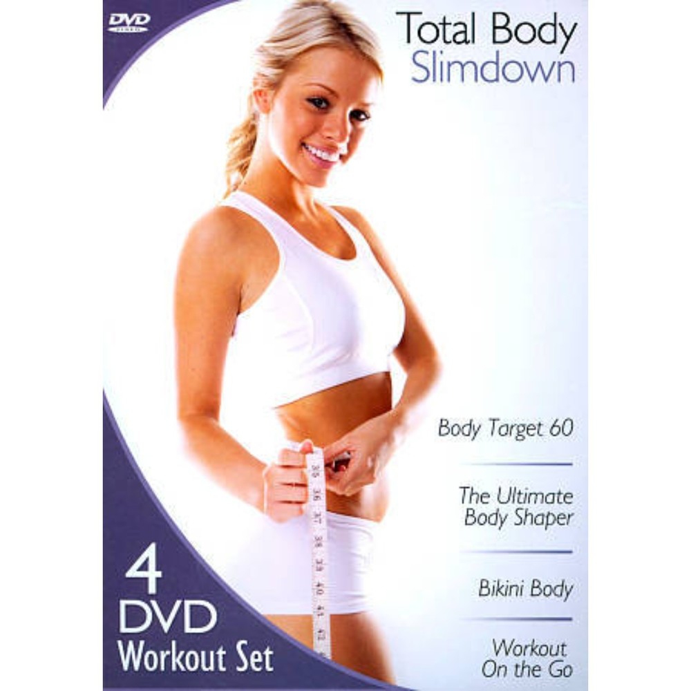 Total Body Slimdown (DVD, 2012, 4-Disc Set) New